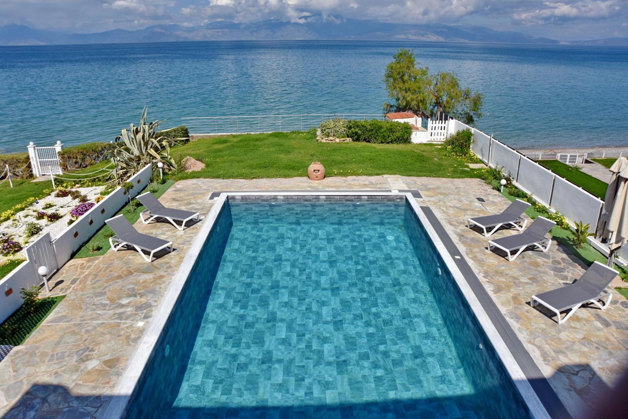 Antorina Beachfront Villas With Private Pools Kamari  Kültér fotó